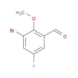 3-BROMO-5-FLUORO-2-METHOXYBENZALDEHYDE
