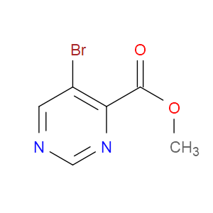 METHYL 5-BROMOPYRIMIDINE-4-CARBOXYLATE - Click Image to Close