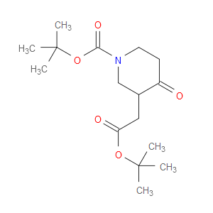 TERT-BUTYL 3-(2-(TERT-BUTOXY)-2-OXOETHYL)-4-OXOPIPERIDINE-1-CARBOXYLATE - Click Image to Close