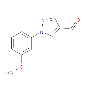 1-(3-METHOXYPHENYL)-1H-PYRAZOLE-4-CARBALDEHYDE - Click Image to Close