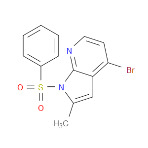 4-BROMO-2-METHYL-1-(PHENYLSULFONYL)-1H-PYRROLO[2,3-B]PYRIDINE