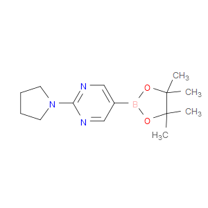 2-(PYRROLIDIN-1-YL)-5-(4,4,5,5-TETRAMETHYL-1,3,2-DIOXABOROLAN-2-YL)PYRIMIDINE - Click Image to Close