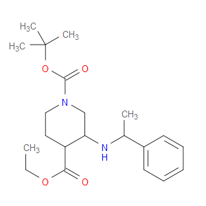 ETHYL 1-BOC-3-(1-PHENYLETHYLAMINO)PIPERIDINE-4-CARBOXYLATE