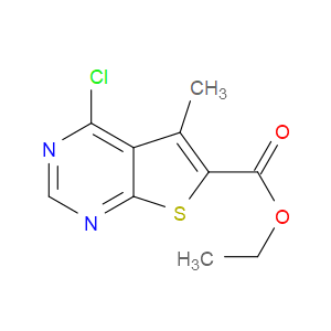 ETHYL 4-CHLORO-5-METHYLTHIENO[2,3-D]PYRIMIDINE-6-CARBOXYLATE - Click Image to Close
