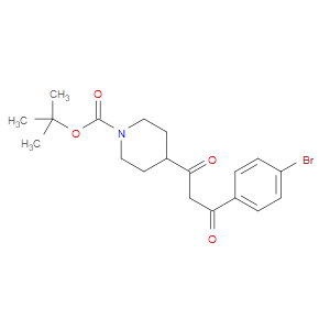 TERT-BUTYL 4-(3-(4-BROMOPHENYL)-3-OXOPROPANOYL)PIPERIDINE-1-CARBOXYLATE - Click Image to Close