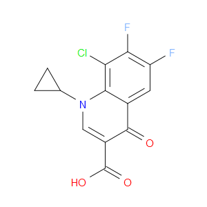 8-CHLORO-1-CYCLOPROPYL-6,7-DIFLUORO-4-OXO-1,4-DIHYDROQUINOLINE-3-CARBOXYLIC ACID