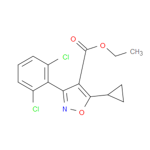 ETHYL 5-CYCLOPROPYL-3-(2,6-DICHLOROPHENYL)ISOXAZOLE-4-CARBOXYLATE