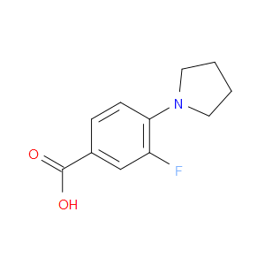 3-FLUORO-4-PYRROLIDINOBENZOIC ACID - Click Image to Close