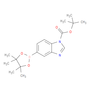 TERT-BUTYL 5-(4,4,5,5-TETRAMETHYL-1,3,2-DIOXABOROLAN-2-YL)-1H-BENZO[D]IMIDAZOLE-1-CARBOXYLATE