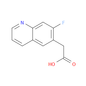 2-(7-FLUOROQUINOLIN-6-YL)ACETIC ACID