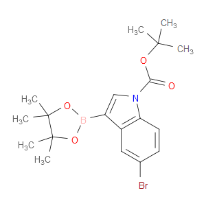 TERT-BUTYL 5-BROMO-3-(4,4,5,5-TETRAMETHYL-1,3,2-DIOXABOROLAN-2-YL)-1H-INDOLE-1-CARBOXYLATE - Click Image to Close