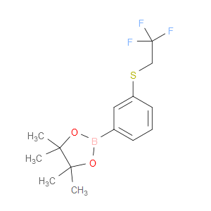 4,4,5,5-TETRAMETHYL-2-(3-((2,2,2-TRIFLUOROETHYL)THIO)PHENYL)-1,3,2-DIOXABOROLANE