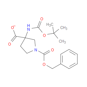 3-BOC-AMINO-1-CBZ-PYRROLIDINE-3-CARBOXYLIC ACID - Click Image to Close