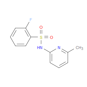 2-FLUORO-N-(6-METHYL-2-PYRIDYL)BENZENESULFONAMIDE