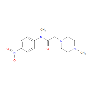 N-METHYL-2-(4-METHYLPIPERAZIN-1-YL)-N-(4-NITROPHENYL)ACETAMIDE - Click Image to Close