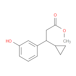 METHYL 3-CYCLOPROPYL-3-(3-HYDROXYPHENYL)PROPANOATE