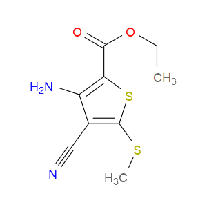 ETHYL 3-AMINO-4-CYANO-5-(METHYLTHIO)THIOPHENE-2-CARBOXYLATE - Click Image to Close