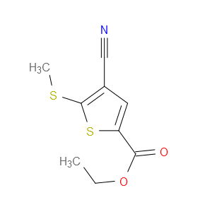 ETHYL 4-CYANO-5-(METHYLTHIO)THIOPHENE-2-CARBOXYLATE