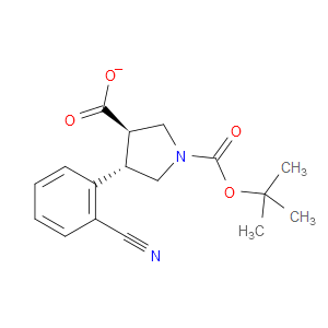 BOC-(+/-)-TRANS-4-(2-CYANO-PHENYL)-PYRROLIDINE-3-CARBOXYLIC ACID