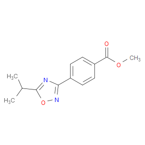 METHYL 4-(5-ISOPROPYL-1,2,4-OXADIAZOL-3-YL)BENZOATE - Click Image to Close