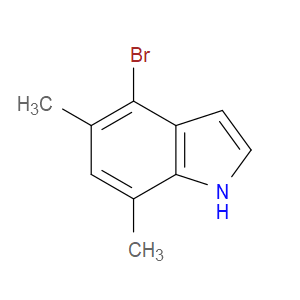 4-BROMO-5,7-DIMETHYL-1H-INDOLE - Click Image to Close