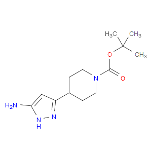 TERT-BUTYL 4-(5-AMINO-1H-PYRAZOL-3-YL)PIPERIDINE-1-CARBOXYLATE - Click Image to Close