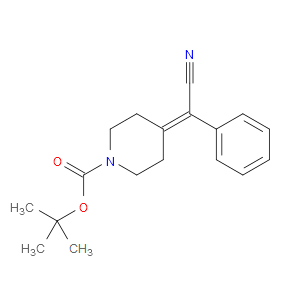 TERT-BUTYL 4-(CYANO(PHENYL)METHYLENE)PIPERIDINE-1-CARBOXYLATE