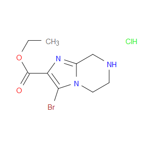 ETHYL 3-BROMO-5,6,7,8-TETRAHYDROIMIDAZO[1,2-A]PYRAZINE-2-CARBOXYLATE HYDROCHLORIDE