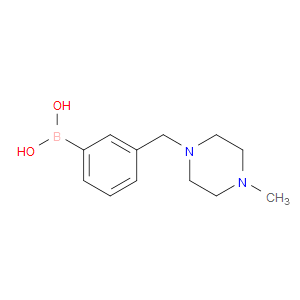 3-((4-METHYLPIPERAZIN-1-YL)METHYL)PHENYLBORONIC ACID - Click Image to Close