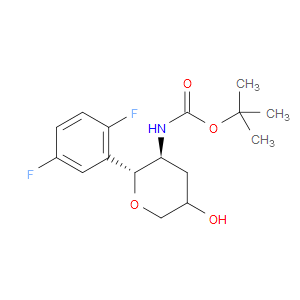 TERT-BUTYL ((2R,3S)-2-(2,5-DIFLUOROPHENYL)-5-HYDROXYTETRAHYDRO-2H-PYRAN-3-YL)CARBAMATE