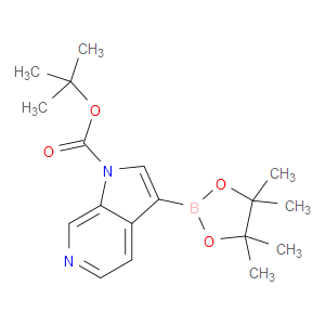 TERT-BUTYL 3-(4,4,5,5-TETRAMETHYL-1,3,2-DIOXABOROLAN-2-YL)-1H-PYRROLO[2,3-C]PYRIDINE-1-CARBOXYLATE