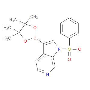 1-(PHENYLSULFONYL)-3-(4,4,5,5-TETRAMETHYL-1,3,2-DIOXABOROLAN-2-YL)-1H-PYRROLO[2,3-C]PYRIDINE