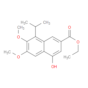 ETHYL 4-HYDROXY-8-ISOPROPYL-6,7-DIMETHOXY-2-NAPHTHOATE