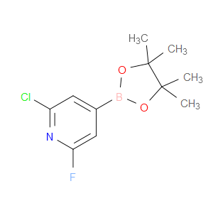2-CHLORO-6-FLUORO-4-(4,4,5,5-TETRAMETHYL-1,3,2-DIOXABOROLAN-2-YL)PYRIDINE