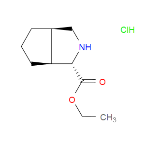 (1S,3AR,6AS)-ETHYL OCTAHYDROCYCLOPENTA[C]PYRROLE-1-CARBOXYLATE HYDROCHLORIDE