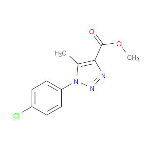 METHYL 1-(4-CHLOROPHENYL)-5-METHYL-1,2,3-TRIAZOLE-4-CARBOXYLATE - Click Image to Close