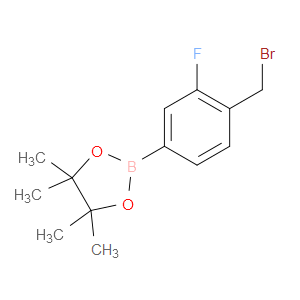 2-(4-(BROMOMETHYL)-3-FLUOROPHENYL)-4,4,5,5-TETRAMETHYL-1,3,2-DIOXABOROLANE