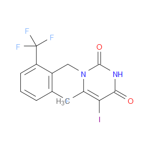 1-(2-FLUORO-6-(TRIFLUOROMETHYL)BENZYL)-5-IODO-6-METHYLPYRIMIDINE-2,4(1H,3H)-DIONE