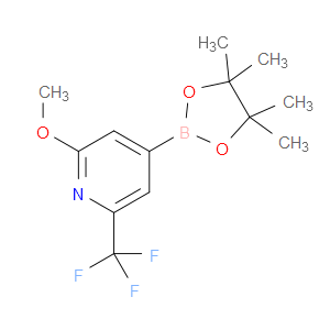 2-METHOXY-4-(4,4,5,5-TETRAMETHYL-1,3,2-DIOXABOROLAN-2-YL)-6-(TRIFLUOROMETHYL)PYRIDINE