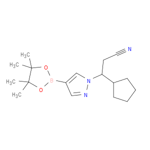 3-CYCLOPENTYL-3-[4-(4,4,5,5-TETRAMETHYL-1,3,2-DIOXABOROLAN-2-YL)-1H-PYRAZOL-1-YL]PROPANENITRILE