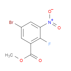 METHYL 5-BROMO-2-FLUORO-3-NITROBENZOATE