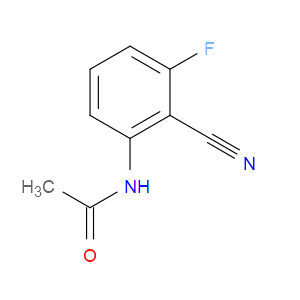 N-(2-CYANO-3-FLUOROPHENYL)ACETAMIDE