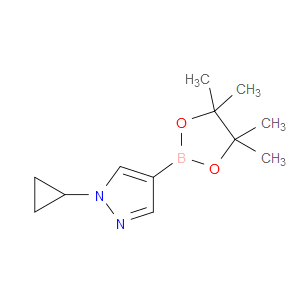 1-CYCLOPROPYL-4-(4,4,5,5-TETRAMETHYL-1,3,2-DIOXABOROLAN-2-YL)-1H-PYRAZOLE - Click Image to Close