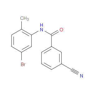 N-(5-BROMO-2-METHYLPHENYL)-3-CYANOBENZAMIDE - Click Image to Close