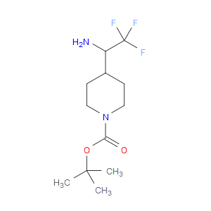 TERT-BUTYL 4-(2,2,2-TRIFLUORO-1-AMINOETHYL)PIPERIDINE-1-CARBOXYLATE - Click Image to Close