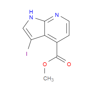 METHYL 3-IODO-1H-PYRROLO[2,3-B]PYRIDINE-4-CARBOXYLATE