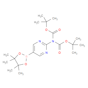 2-(N,N-BISBOC-AMINO)PYRIMIDINE-5-BORONIC ACID, PINACOL ESTER - Click Image to Close