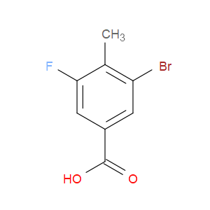 3-BROMO-5-FLUORO-4-METHYLBENZOIC ACID - Click Image to Close