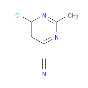 6-CHLORO-2-METHYLPYRIMIDINE-4-CARBONITRILE - Click Image to Close