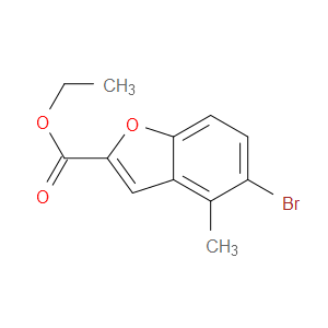 ETHYL 5-BROMO-4-METHYLBENZOFURAN-2-CARBOXYLATE